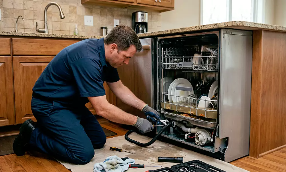 Dishwasher Not Draining Repair in Arlington, MA