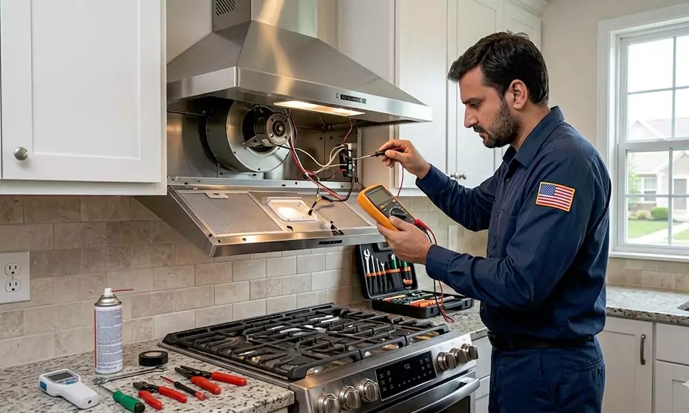 Range Hood Repair in Arlington, MA