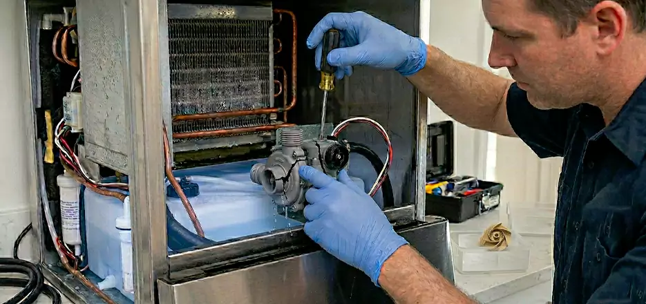 Commercial Ice Maker Water Pump Repair in Arlington