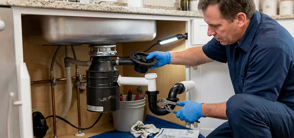 Garbage Disposal Splash Guard and Trap Installation in Arlington