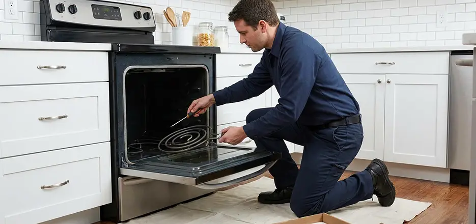 Oven Lower Heating Element Replacement in Arlington