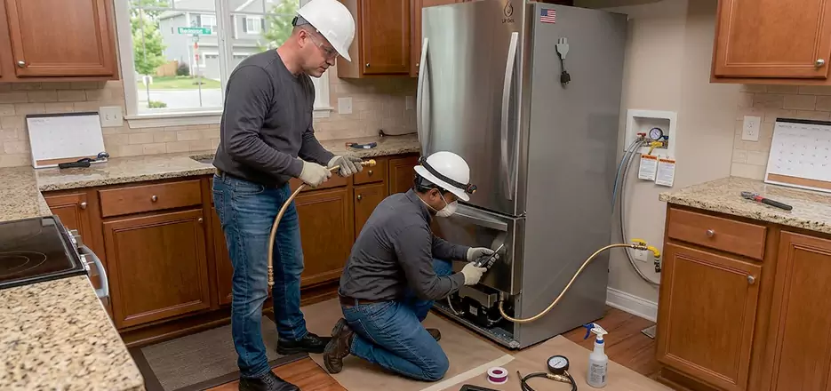 Propane Refrigerator Installation in Arlington